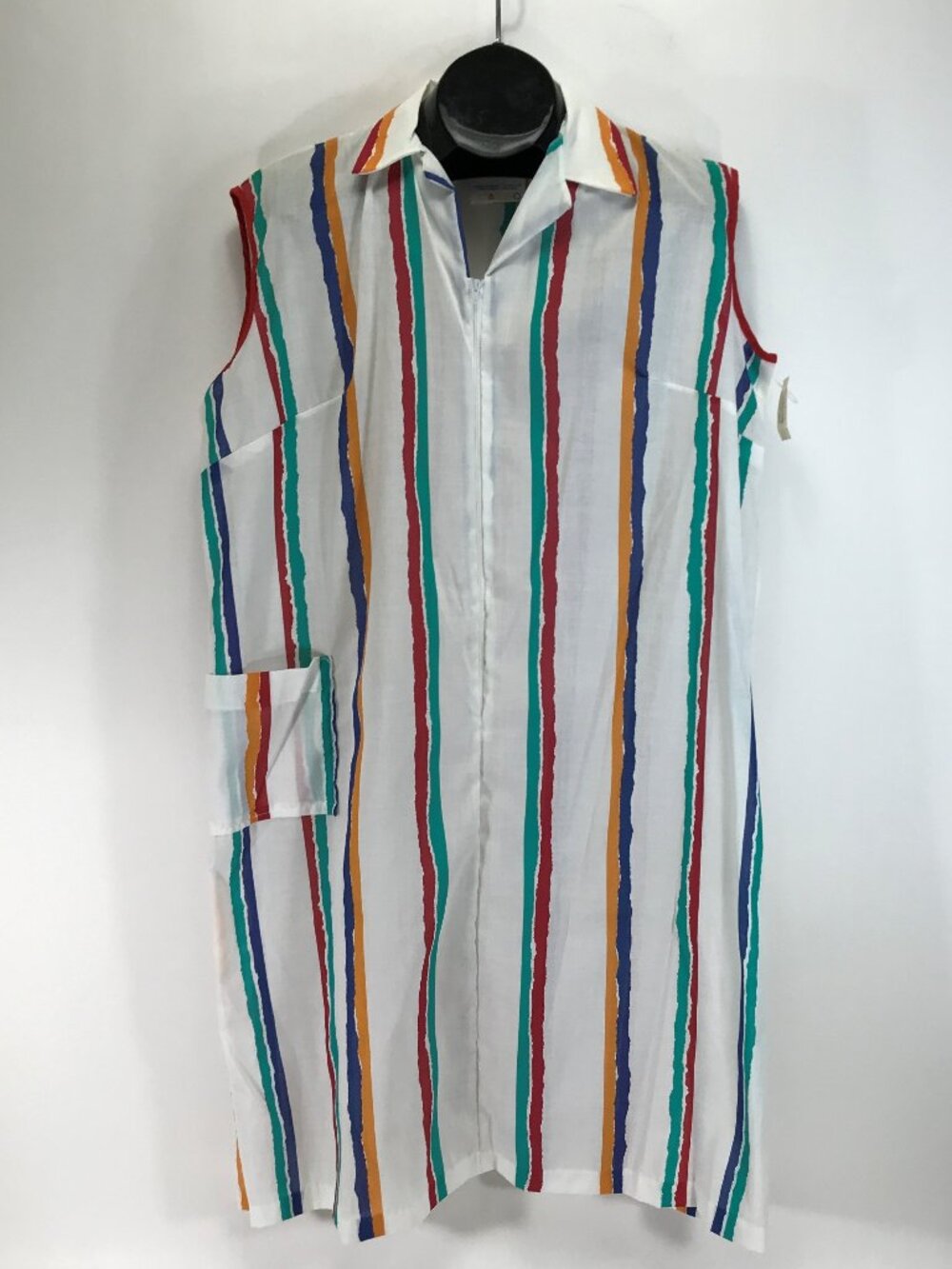 NWT Vintage Say-Lu / Lu-Say Striped Housecoat Women's XL Deadstock Loungewear